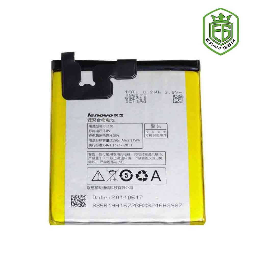 باتری اصلی لنوو BL220 مناسب گوشی Lenovo S850 باتری اصلی لنوو BL220 مناسب گوشی Lenovo S850