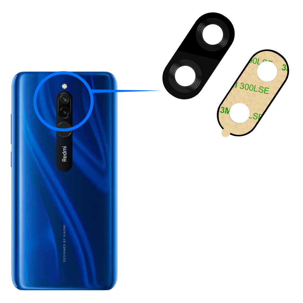 شیشه دوربین اصلی گوشی شیائومی Xiaomi Redmi 8