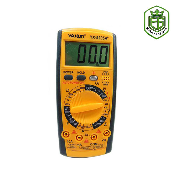 مولتی متر دیجیتال اصلی یاکسون مدل Yaxun YX-9205A Plus مولتی متر دیجیتال اصلی یاکسون مدل Yaxun YX-9205A Plus